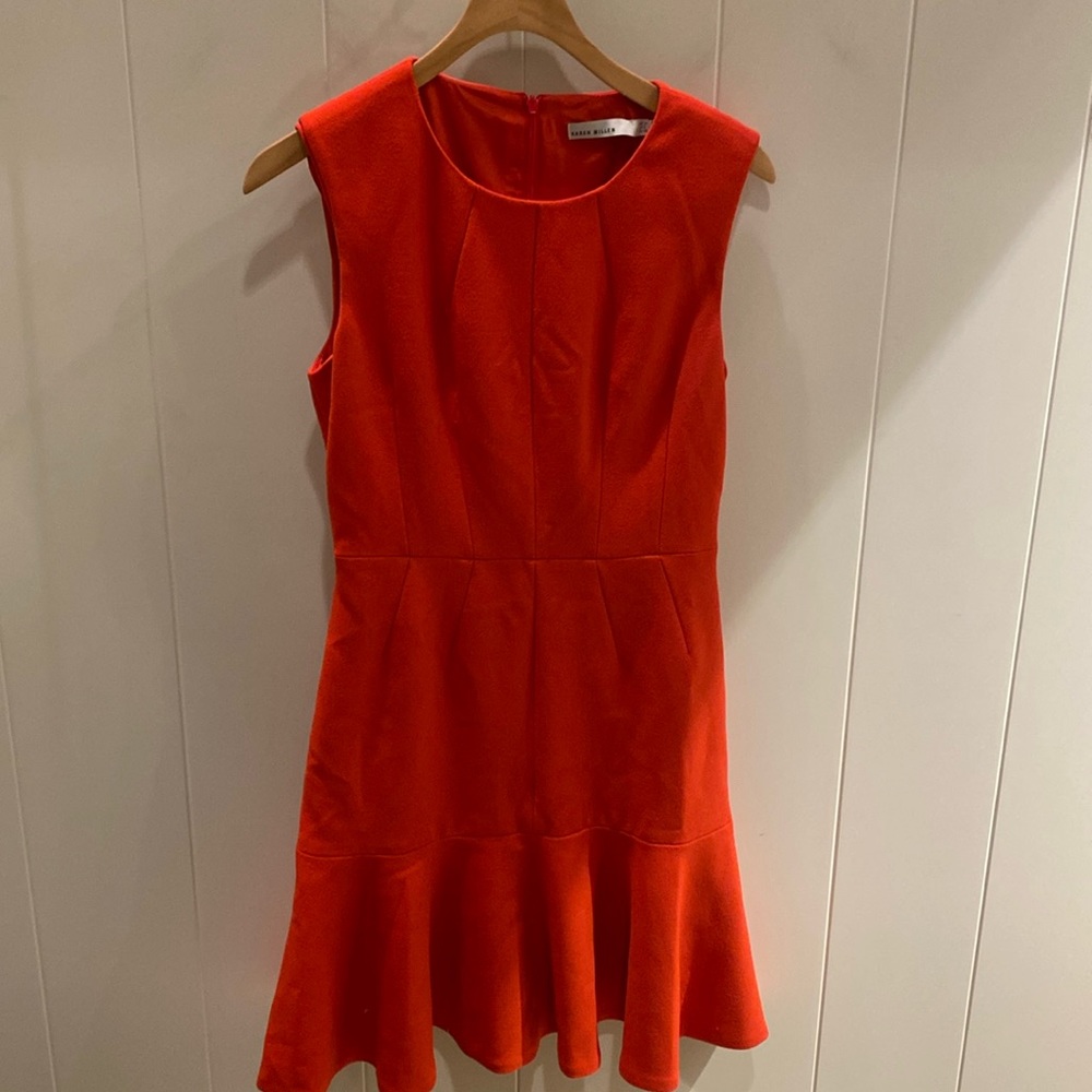 Karen Millen, pleated, sleeveless skater dress
